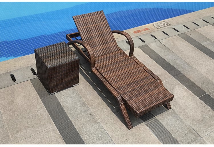 1 lit + table basse (structure en aluminium) (coussin inclus)