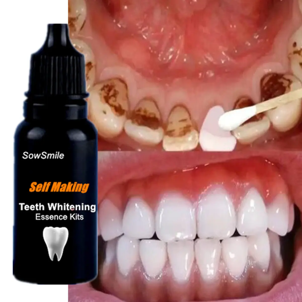 Branqueador dental higiene oral, sérum branqueador de dentes remove as manchas de placa, ferramenta de respiração fresca