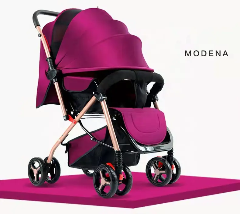 תחרותי מחיר סופר אופנה דו כיוונית נוח בטיחות 0-3 שנים ישן יילוד תינוק עגלת עגלה עבור ללכת בטיול