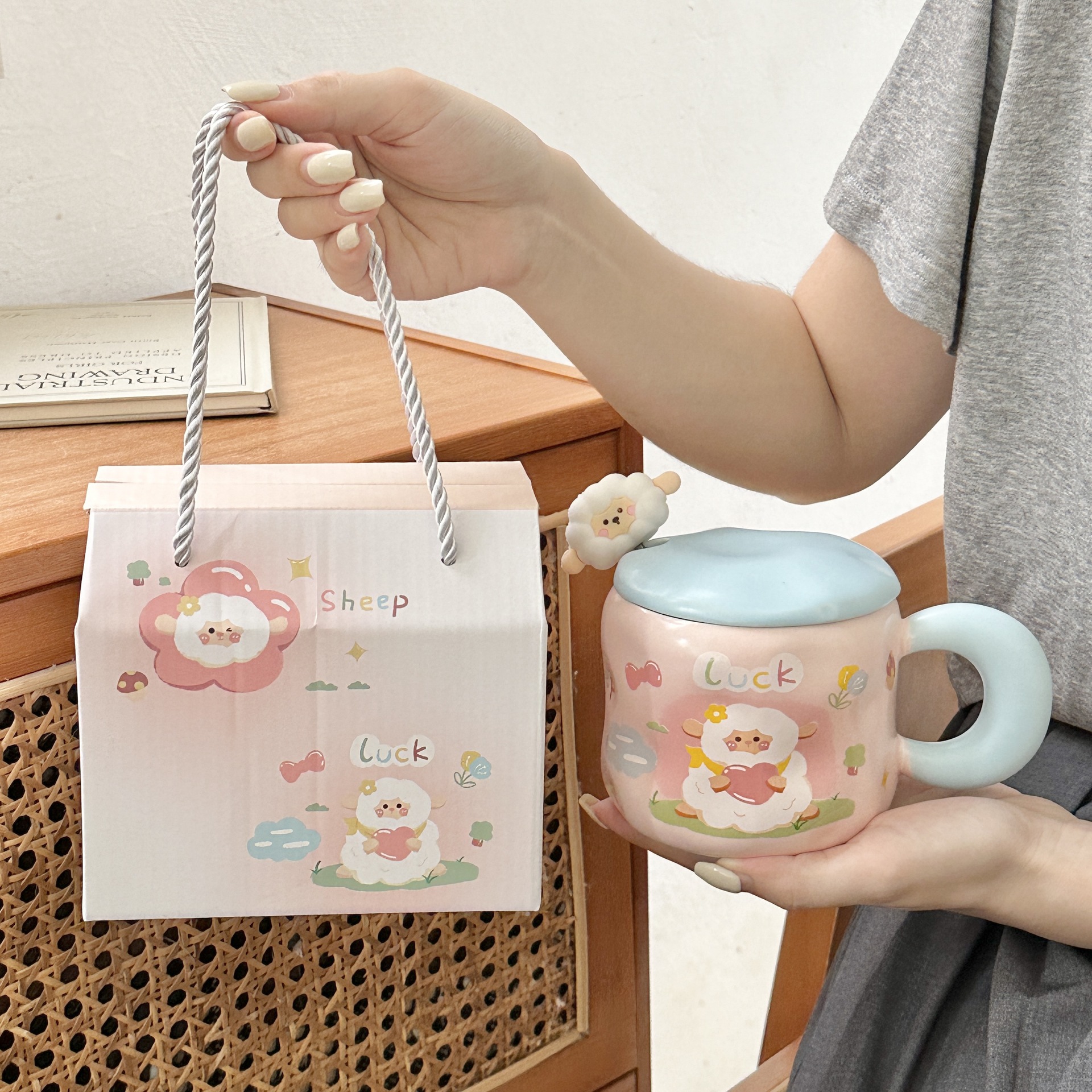 Coffret cadeau amour rose