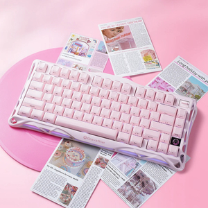 Cooig Online Shopping Mercury K1 Special Edition Tri-mode Sakura Pink 79 Keys <strong>Programmable</strong> Control Knob Gaming <strong>Keyboard</strong> - Product Image 6