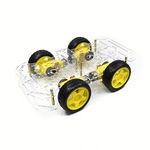 4WDスマートR3開発ボードSG90サーボHC-sr04ロボットカーDIYアクセサリーシャーシキット4輪駆動モーター - Product Image 5