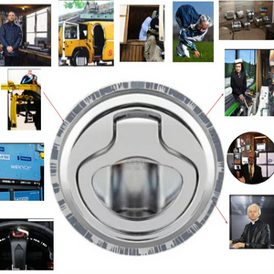 Kẽm Hợp Kim Tuôn Ra Kéo Locker Khóa Lift Boong Xử Lý Nặng Marine Hatch Chốt Với 50Mm Backset Cho Thuyền Flushmount Sàn - Product Image 2