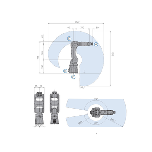 Scaraロボットとしてのロボットアセンブリ用の7KGペイロードを備えた6 Aixsミニ産業用ロボットMOTOMANGP7 - Product Image 6