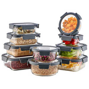 Linuo Bpa Kostenlose hitze beständige luftdichte Lagerung Lebensmittel mahlzeit Zubereitung Lunchbox luftdichtes Lebensmittel behälter Aufbewahrung sglas