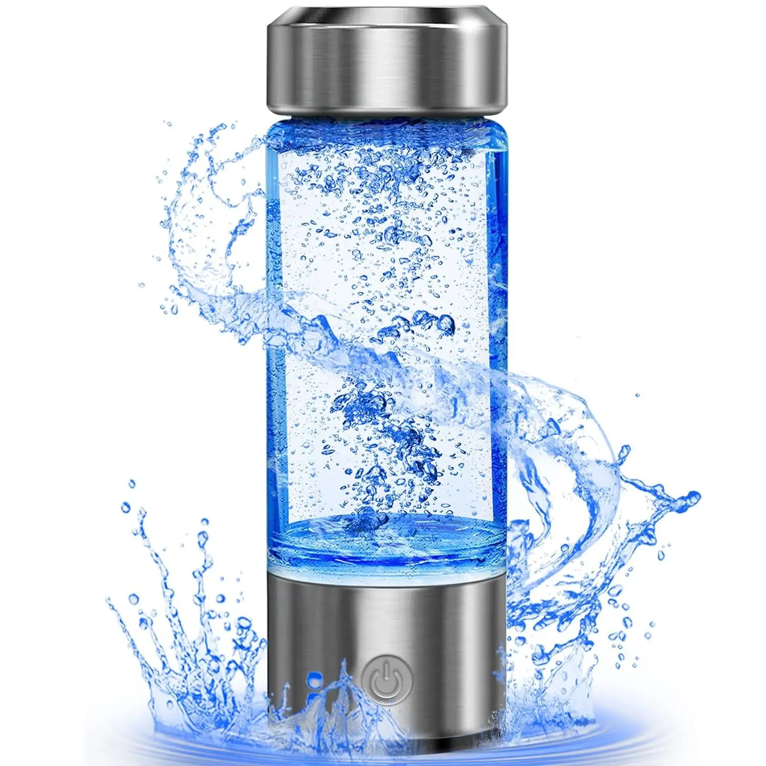 휴대용 물병 420ml 휴대용 수소 물 제조기 수소 풍부한 발전기 USB 충전식 알칼리 이온화 기