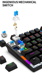 SAMA <strong>Multimedia</strong> Ergonomic Mechanical RGB <strong>Computer</strong> Gaming <strong>Keyboard</strong> and Mouse Combos Set - Product Image 3