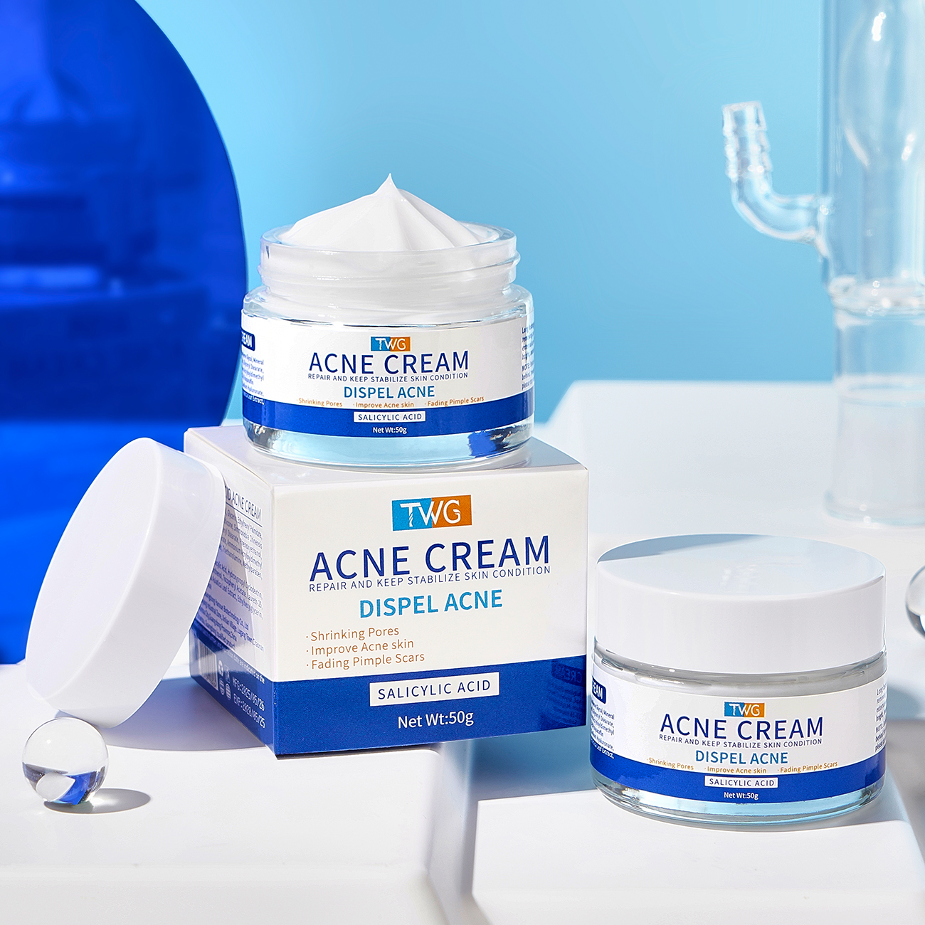 5826 TWG Crème Anti-Acné à l'Acide Salicylique 50g