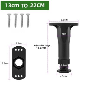 桌子高度可调桌子底座螺丝调平脚矩形折叠桌 - Product Image 5