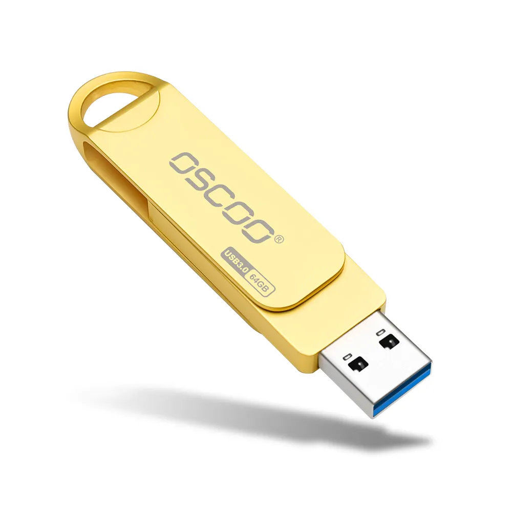 Atacado flash disk usb oscoo alta velocidade 128GB USB3.0 pan drive personalizado logotipo memórias 64GB 32GB