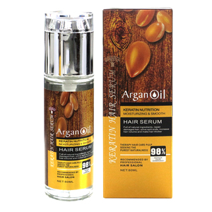 Huile d'argan organique colorant pour cheveux abîmés, 80ml, 100% pure, personnalisé, sérum pour réparation de chevelure endommagée, meilleure vente