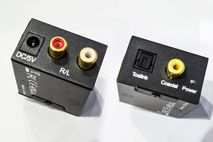 Convertidor de audio Digital a analógico, con cargador/con cable usb/con cable óptico AUX, caja de Metal - Product Image 2