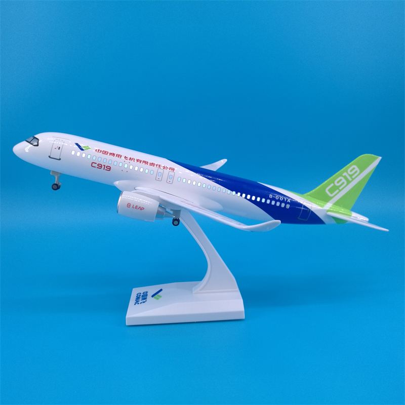 Prototipo C919 Comac de 30 cm con luz LED