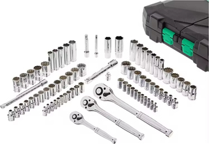 170-Piece All-Purpose Tool Kit and Socket <strong>Set</strong>, 16 X <strong>20</strong> X 3.5 in Car Wrench Tool Kit