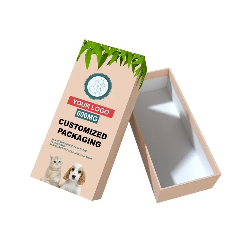 Cajas de embalaje personalizadas para el cuidado de mascotas, productos de embalaje para el cuidado de mascotas y productos alimenticios para mascotas