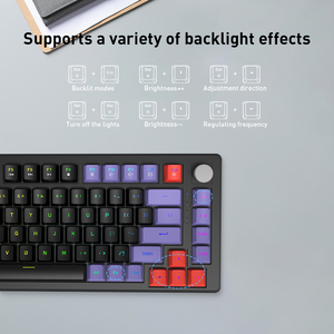 Teclado de ordenador OEM/ODM Teclado multidispositivo Gris espacial Soporte Teclado mecánico retroiluminado para juegos - Product Image 5