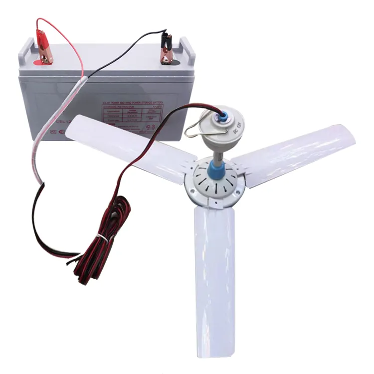 Solar battery power 12v DC Portable Cooling mini ceiling Fan Outdoor Camping use indoor home use fan