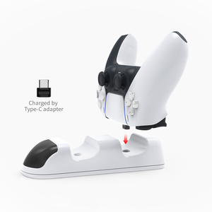 控制器充电站兼容PS5 Playstation <span class=keywords><strong>5</strong></span> <span class=keywords><strong>PS4</strong></span>控制器充电器坞站，快速充电