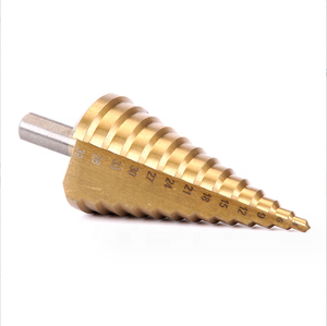 4-39mm Pagoda <strong>Drill</strong> With Triangular Shank Straight groove Reaming <strong>Step</strong> <strong>Drill</strong> <strong>Bit</strong>