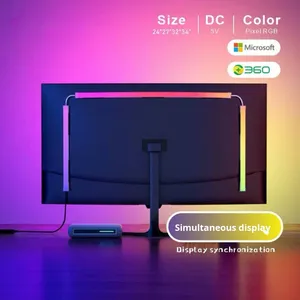Полная цифровая светодиодная лента с USB-разъемом для монитора компьютера черная медь для ландшафтного компьютера декоративная атмосфера - Product Image 3