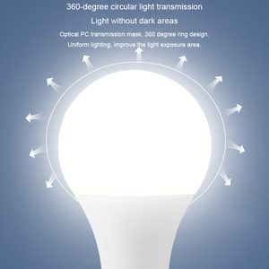 B22 E27 LED電球Smd2835 Dobドライバー110V 220V入力LEDライト5W 7W 9W 12W PP PC家庭用LED電球 - Product Image 2