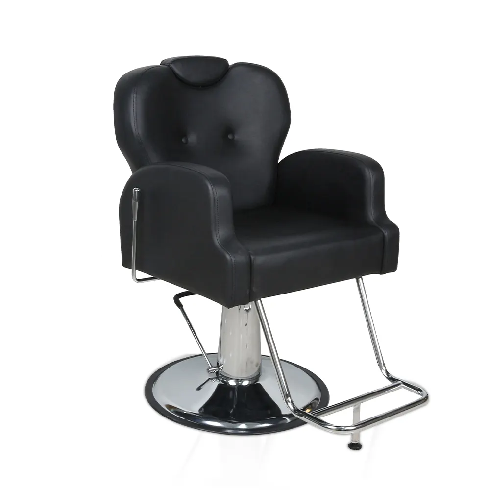 Preto tesoura de corte de cabelo barbeiro loja totalmente reclináveis cadeira de barbeiro
