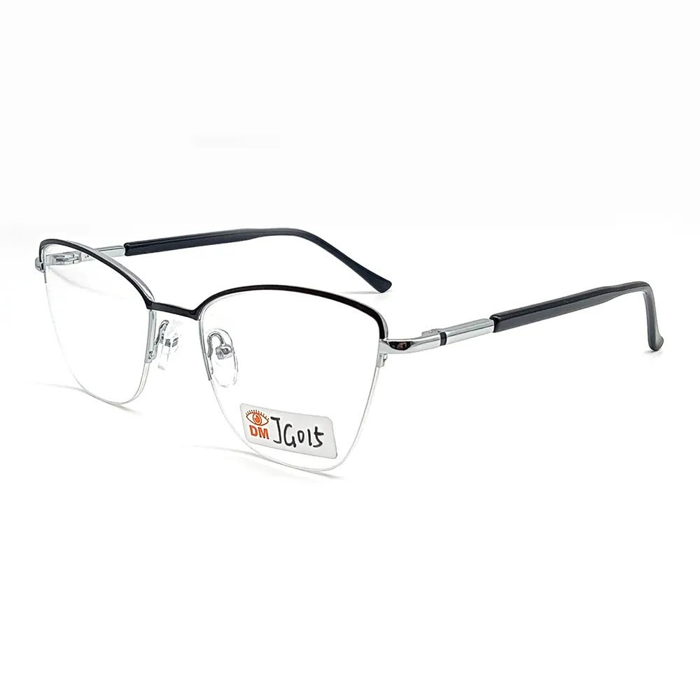 JG015 Lunettes en métal Lunettes optiques Montures Femmes Hommes Rectangle Lunettes Myopie Cadres Optique