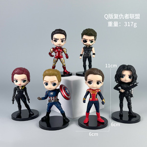 Factory <strong>Price</strong> 6pcs The-<strong>Avengers</strong> PVC Action Figure Set Manufacturer's Cheap Model Toys for Promotion - Product Image 6