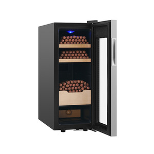 Cigar Humidor with Digital <strong>Humidity</strong> and Temp Control 200 Counts Capacity Cigar Cabinet with Spanish Cedar Wood Racks - Product Image 2