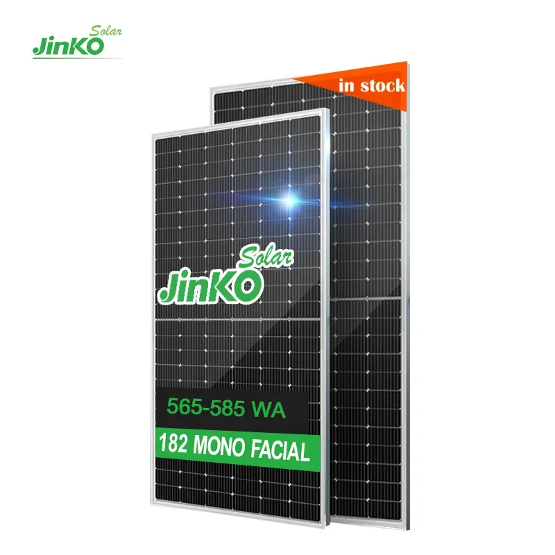 Jinko Panel surya monokristalin, PV 585W 580W 575W 570W Tiger Pro Neo tipe-n untuk sistem surya