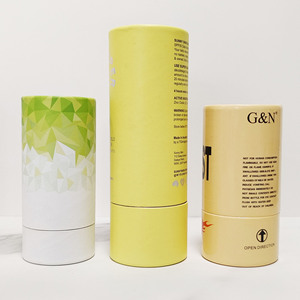 大型生态迷你圆形容器盒100% 再生材料定制印刷小型大芯包装纸板纸管 - Product Image 3
