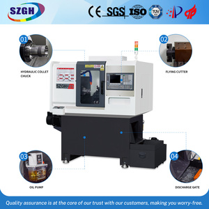 用于加工金属的小型斜床车床2轴微型数控机床 - Product Image 2
