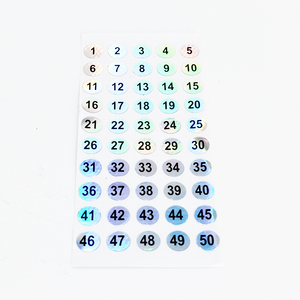 Kunden spezifischer Hologramm-Aufkleber druck mit QR-Code-Seriennummer und einzigartigem Code-Etikett - Product Image 1