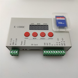 DC5V DC12-24V Vollfarb-SD-Karten programm K-1000C Controller für adressierbaren DMX512 LED-Streifen