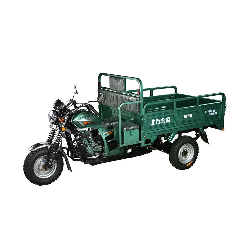 Üç tekerlekli kargo üç tekerlekli bisiklet motosiklet benzinli motor