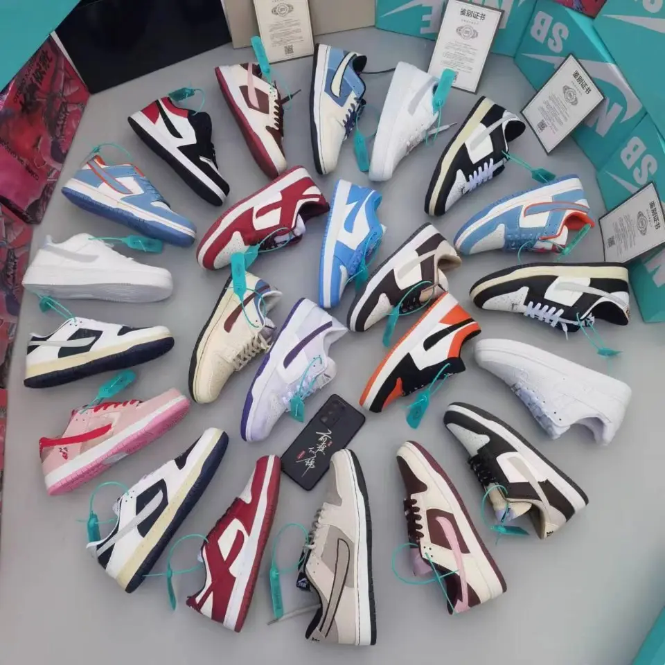 2024 gebrauchte Schuhe Marken-Sneaker Made in Vietnam Original Basketball-Sportschuhe gemischte Waren-Schuhe für Herren und Damen
