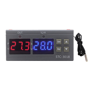 Termostato de doble pantalla con sensor NTC compatible con OEM y ODM, controlador de temperatura digital, 12V, 24V, 110-220V, 1 unidad, 2 unidades - Product Image 5