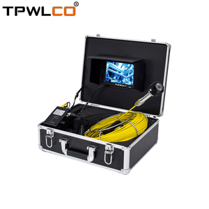 <strong>23MM</strong> <strong>Camera</strong> Head Push Rod 20m Cable 7'' TFT LCD Monitor CCTV Sewer Pipe Inspection <strong>Camera</strong> Used for Underground Pipe Inspection - Product Image 1