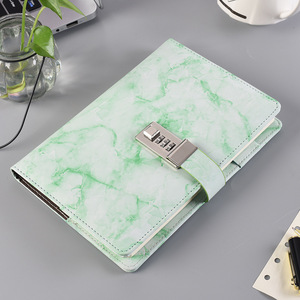 On Sale Soft Marble Cipher Book Creative Student Prize <strong>Notebook</strong> Simple and Thickened <strong>Notepad</strong> Password <strong>Lock</strong> Diary Book - Product Image 4