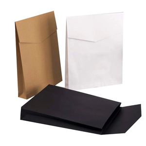 Benutzer definierte String-Taste Schwarz Kraft Umschläge Box Papier verpackung Erweiterbarer String-Umschlag - Product Image 5