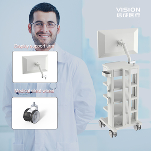 Có thể điều chỉnh độ nét cao nội soi bệnh viện Xe đẩy 4 im lặng bánh xe nhôm xây dựng bền thiết kế nhẹ cho - Product Image 4