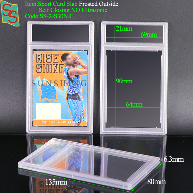 S30 35PT Sport Card Slab Self Closing Frosted Outside