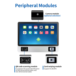 15,6 дюймовый сенсорный экран POS киоск | Интерфейс Android/Windows, фаст-фуд, самозаказ | Прямая продажа с завода, алюминиевая сборка - Product Image 2