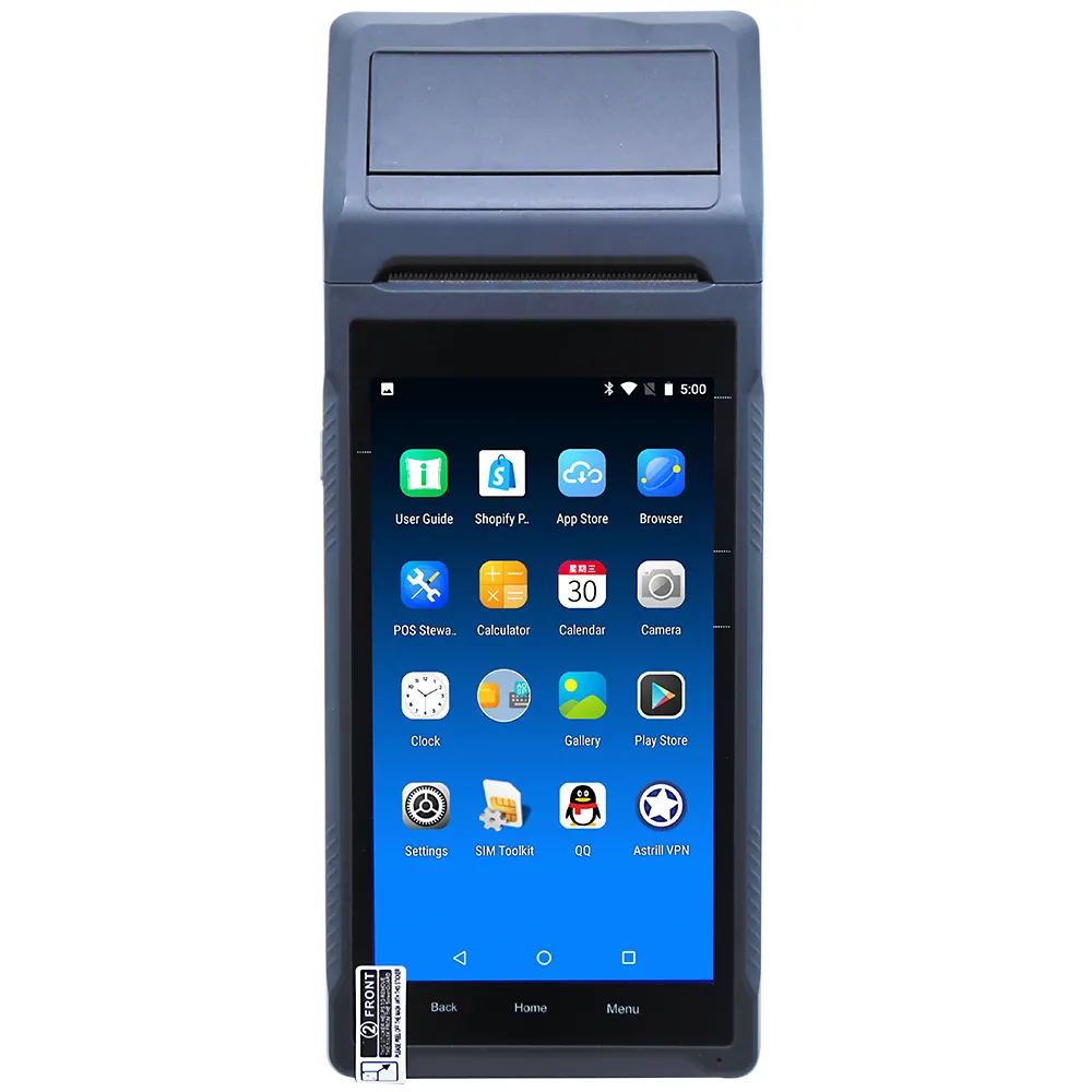 เครื่องพิมพ์ POS แบบพกพา Q2I แอนดรอยด์มือถือ PDA เครื่องพิมพ์เทอร์มินัล POS 58มม. Android