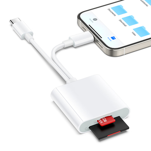 SD-Kartenleser Eingebauter Dual-Obst-und USB-C-Anschluss karten adapter mit SD-Micro-USB-C-Steckplätzen Kamera-Speicherkarten-Viewer - Product Image 5