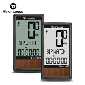 WEST BIKING Digital <strong>Wireless</strong> Exercise <strong>Cycling</strong> Bike <strong>Computer</strong> GPS Waterproof Speed Odometer Road Motorcycle Bicycle Solar <strong>Computer</strong> - Product Image 1
