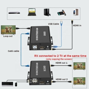 hdcp ODM OEM 1080P @ 60hz 60m 150m HDMI usb kvm扩展器，可通过5e/6类进行红外控制