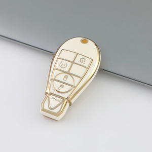TPU Premium yumuşak araba anahtarı durum kapak kabuk için Jeep Dodge Journey RAM Chrysler 300 yüzükler çanta anahtarlığı aksesuar fabrika - Product Image 2