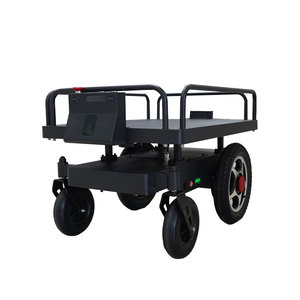 Carro de transporte eléctrico de carga útil de 100kg, robot de entrega de transferencia móvil de vehículo guiado automatizado para almacén de fábrica - Product Image 1