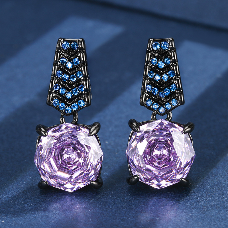 Pendientes Roland de oro negro